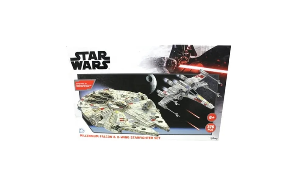 Star Wars Paper Model Kit Millennium Falcon & X-wing Starfighter Set