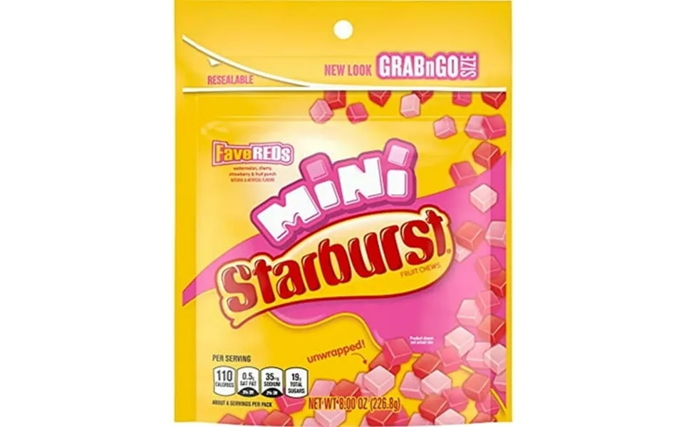 Starburst Favereds Minis Fruit Chews Candy 8 Ounce Pack Of 8