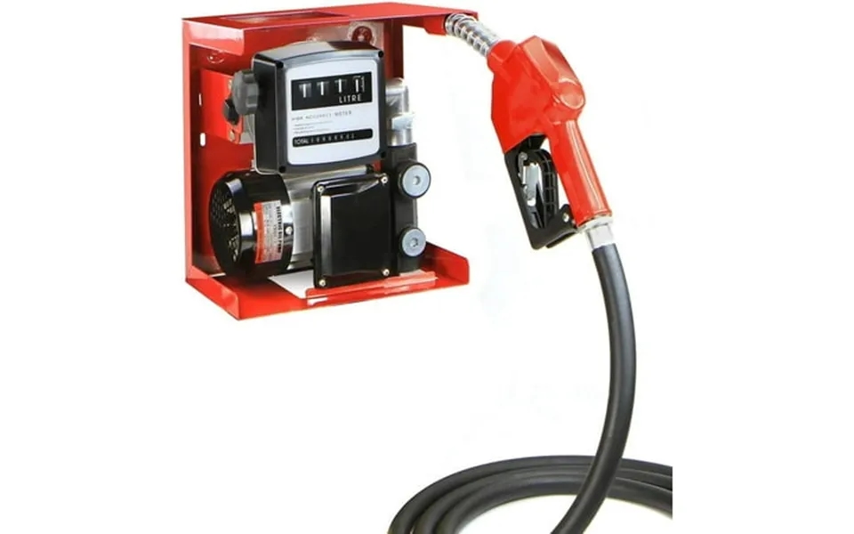 Stark Usa 110v 16gpm Oil Fuel Transfer Pump Self Priming With Display Meter Discharge Hose & Fuel Nozzle Set