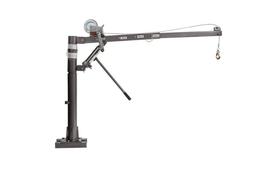 Stark Usa Receiver Hitch Mounted Hydraulic Pickup Truck Crane 1100lb Capacity 360 Swivel Four Boom Capacities Of 500lb 6