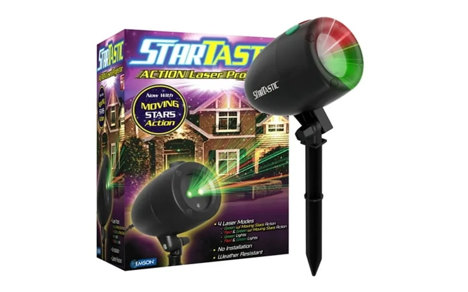 Startastic Laser Projector Lights Outdoor Indoor Holiday Star Lights For Christmas New Years Waterproof