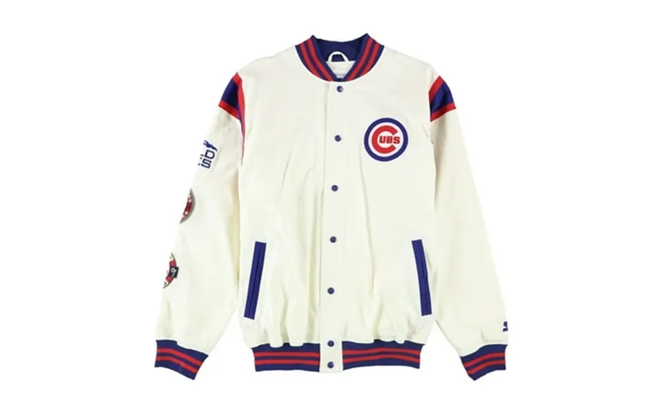 Starter Mens Cubs World Series Champions Varsity Jacket