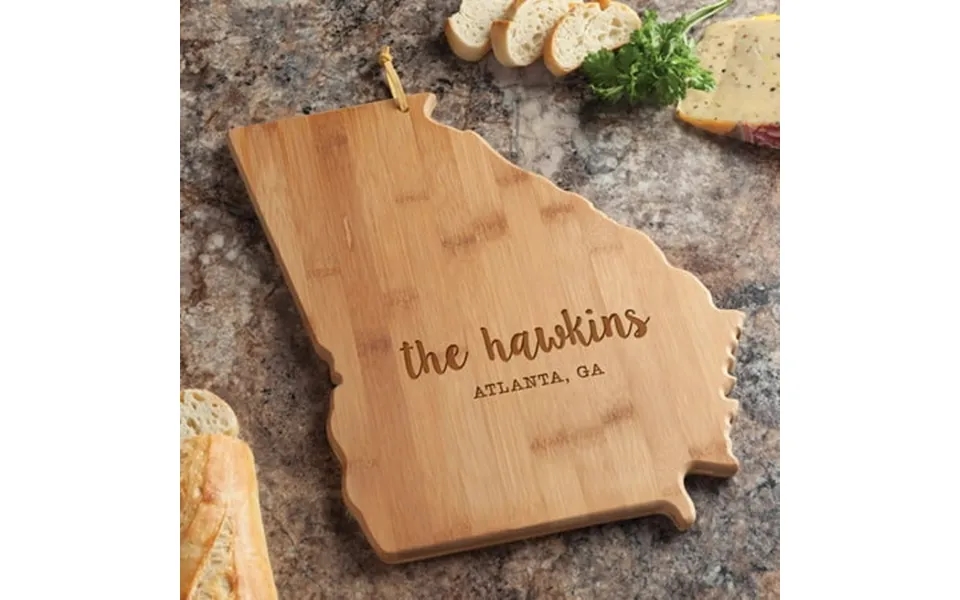 State Of Georgia Personalized Bamboo Cutting And Serving Board