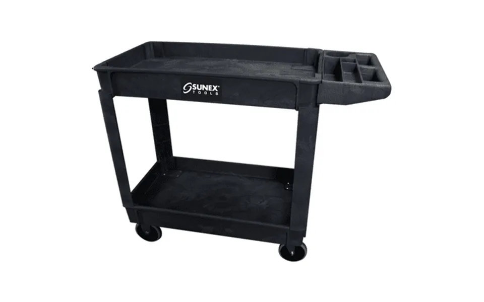 Std Plastic Utility Cart Black