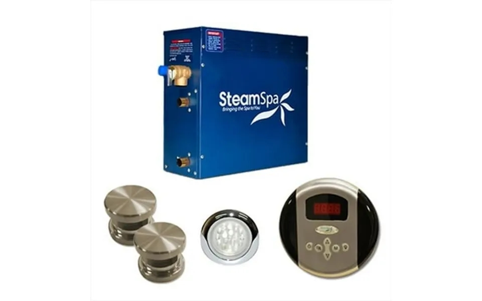 Steamspa In1200 Indulgence 12 Kw Quickstart Steam Bath Generator Package - Nickel