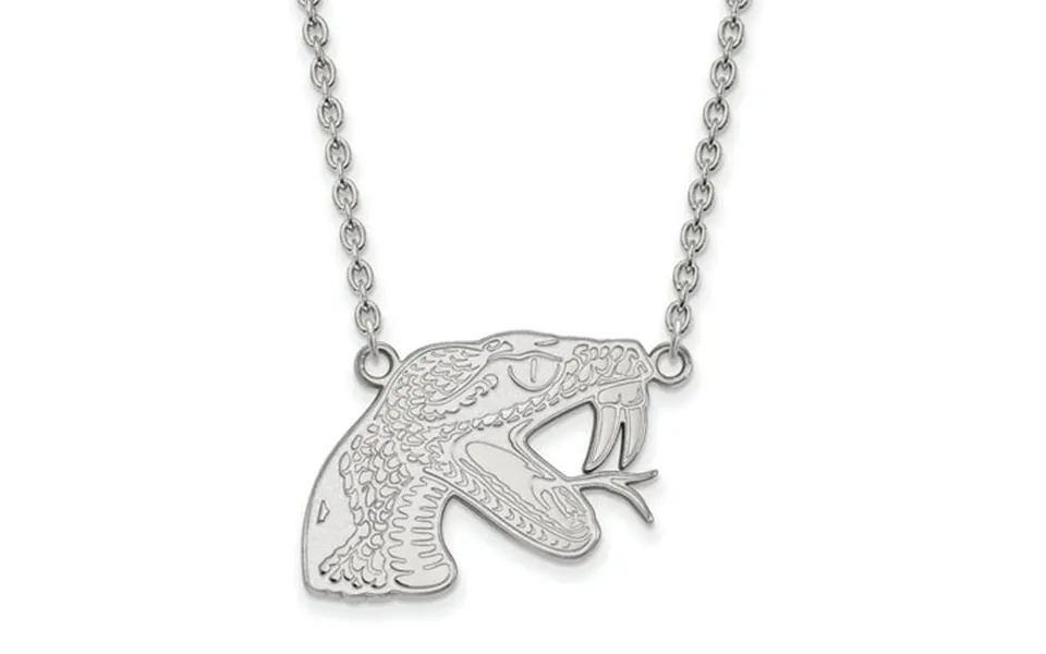 Sterling Silver Logoart Official Licensed Collegiate 18in Florida A&m University Famu Large Pendant W Necklace