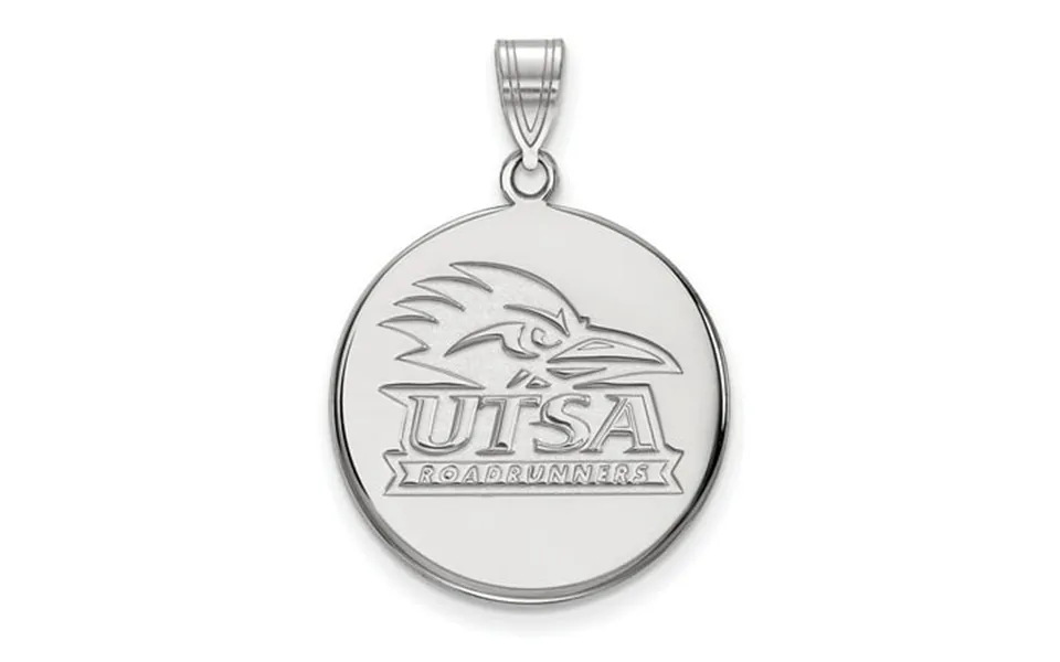 Sterling Silver Logoart University Of Texas At San Antonio Large Disc Pendant Charm