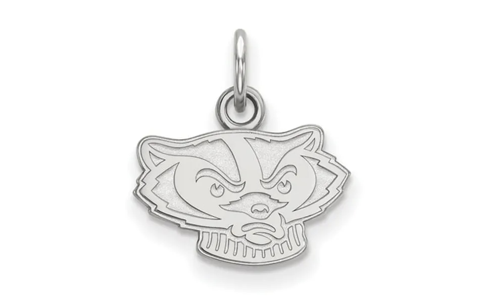 Sterling Silver Logoart University Of Wisconsin Badger Extra Small Pendant Charm