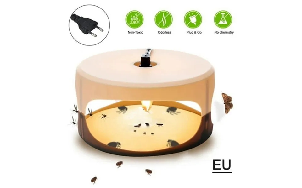 Sticky Flea Trap Dome Flea Bed Bug Trap With 2 Glue Discs Odorless Flea Killer Trap Pad Flea Trap Light Children And Pet
