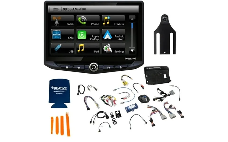Stinger 2011-18 Wrangler Jk Heigh10 10 In-dash Infotainment System With Sr-jk11h Wrangler Flush-mount Dash Kit And Pcam-