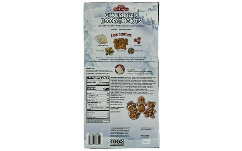 Stockmeyer Gingerbread Man Decorating Kit 28.2 Ounce
