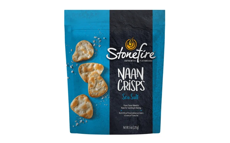 Stonefire Sea Salt Naan Crisps 6 Oz 1 Count