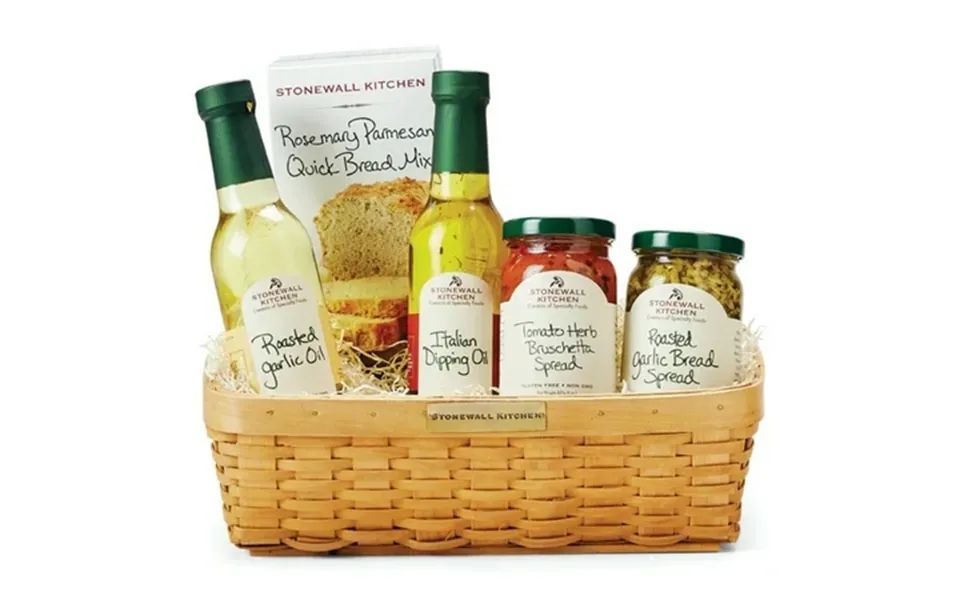 Stonewall Kitchen Antipasto 5-piece Gift Set With Reusable Basket