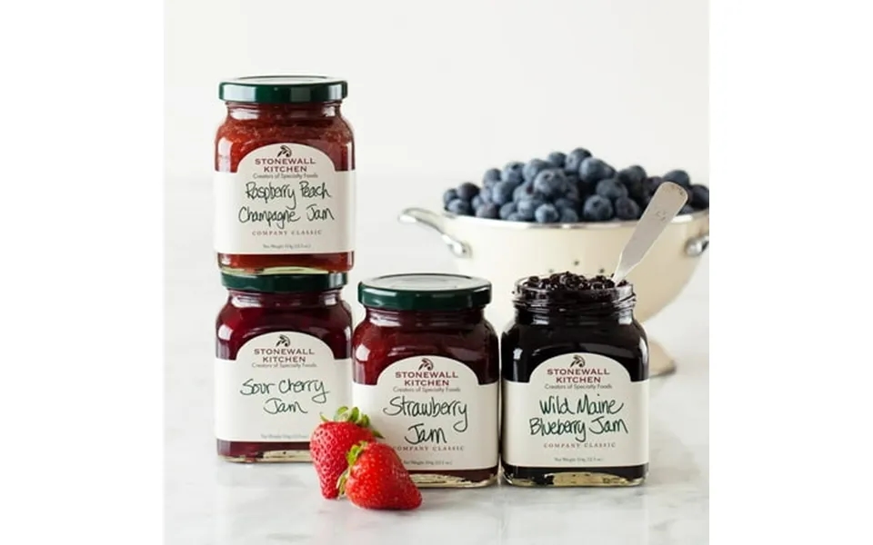 Stonewall Kitchen Favorite Jam 4 Piece Collection Includes 12