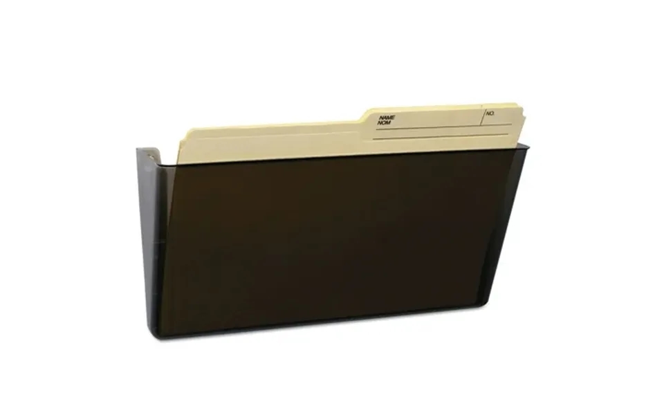 Storex Letter-size Wall Pocket Plastic File Organizer Smoke 1-pack