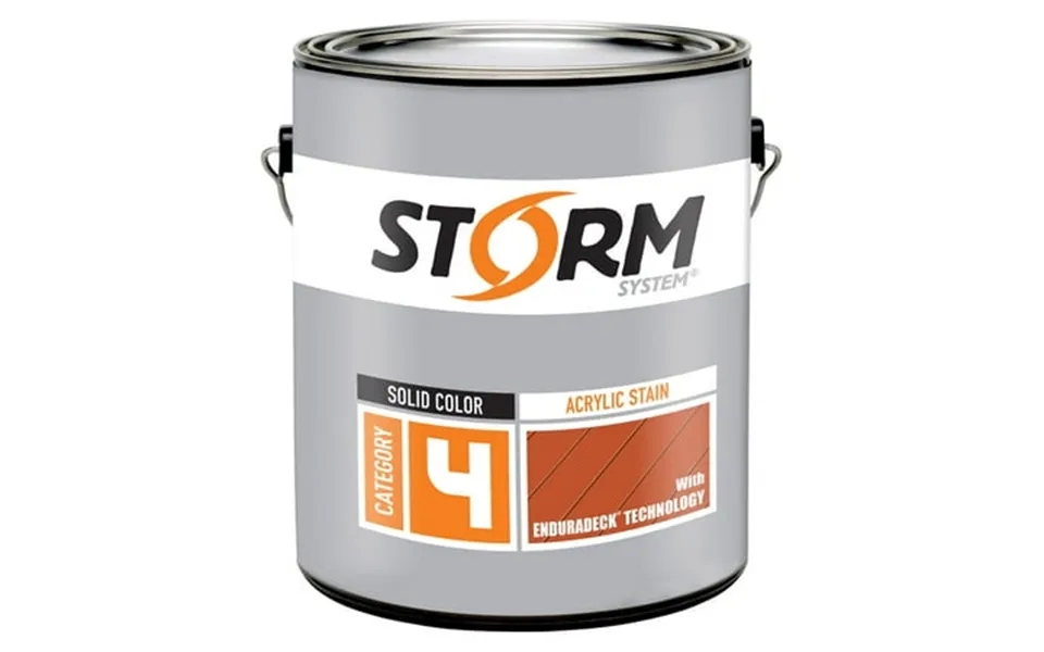 Storm System Enduradeck Solid Tintable Tintable Base Light Base Acrylic Exterior Stain 1 Gal