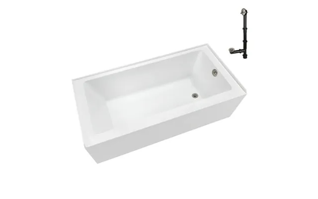 Streamline Nal-5580-bnk 60 In. X 32 In. Acrylic Right-hand Drain Alcove Bathtub In Glossy White With External Drain In B product image