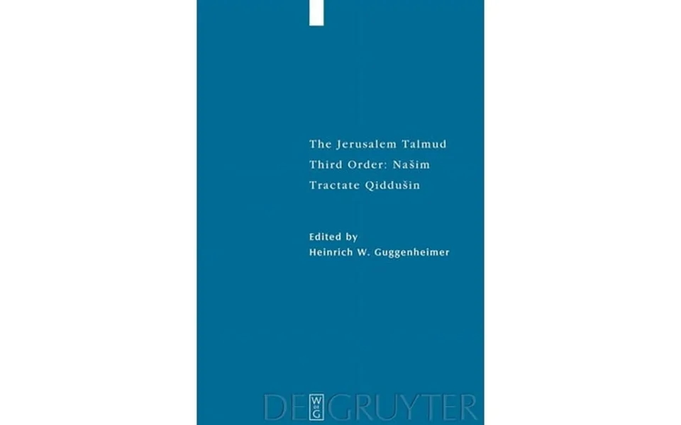 Studia Judaica Tractate Qiddusin Book 43 Hardcover