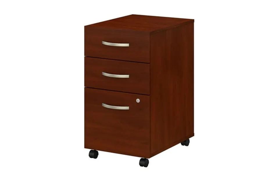 Studio C 3 Drawer Mobile File Cabinet In Hansen Cherry - Engineered Wood