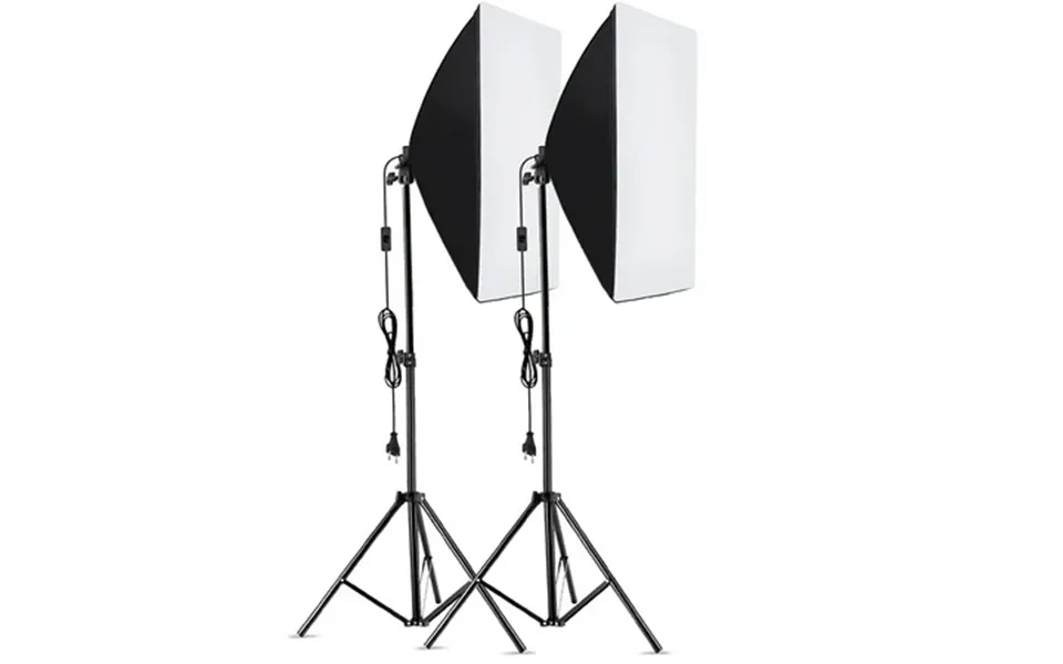Studio Photography Light Kit Softbox Lighting Set Including 85w 3000k-6000k Bi Color Temperature Led Light Softbox Light