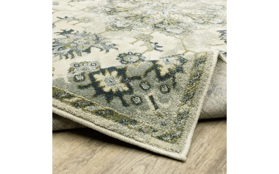Style Haven Bassel Center Medallion Indoor Area Rug 6 7 X 9 2 - Ivory Blue