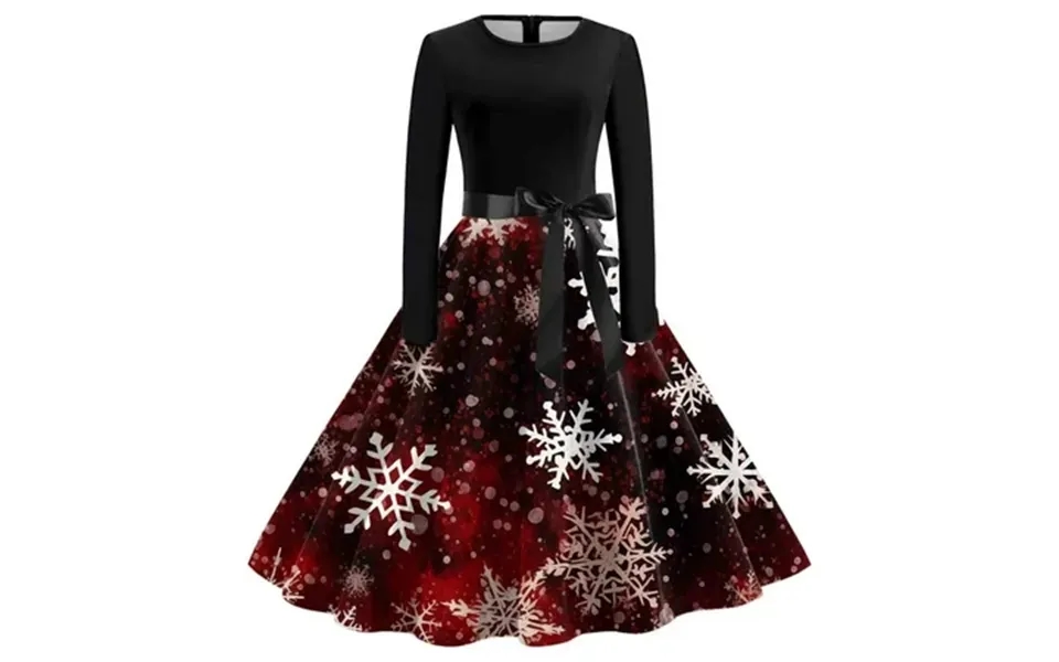 Stylish Women S Casual Dress Suitable Long Sleeve O Neck For Christmas Evening Party Prom Beach Events