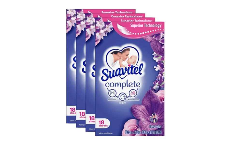 Suavitel Lavender 4 Pack 72 Sheets