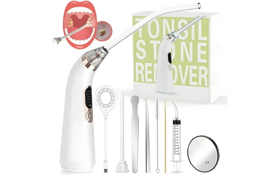 Suerbeaty Tonsil Stone Remover 10 In 1 Tonsil Stone Removal Kit With Led Light & 5 Suction Mode Easy To Use Fresh Breath