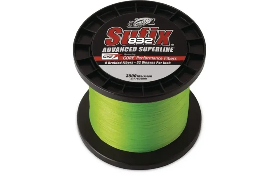 Sufix 832 Advanced Superline Braid 50 Lb Neon Lime Fishing Line - 3500 Yds