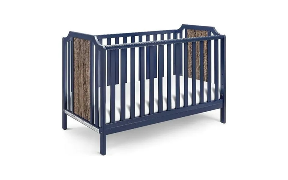 Suite Bebe Brees 3-in-1 Island Crib Midnight Blue & Brownstone