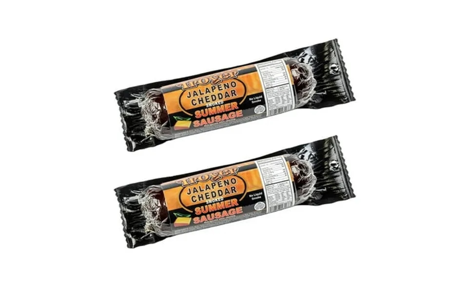 Summer Sausage Jalapeno Cheddar From Amish Country Slice And Enjoy Pack Of 2