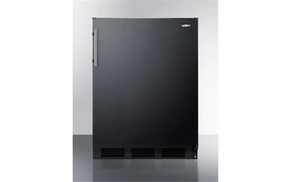 Summit Appliance 32.63 X 23.63 X 23 In. Freestanding Counter Height Refrigerator-freezer Black Cabinet