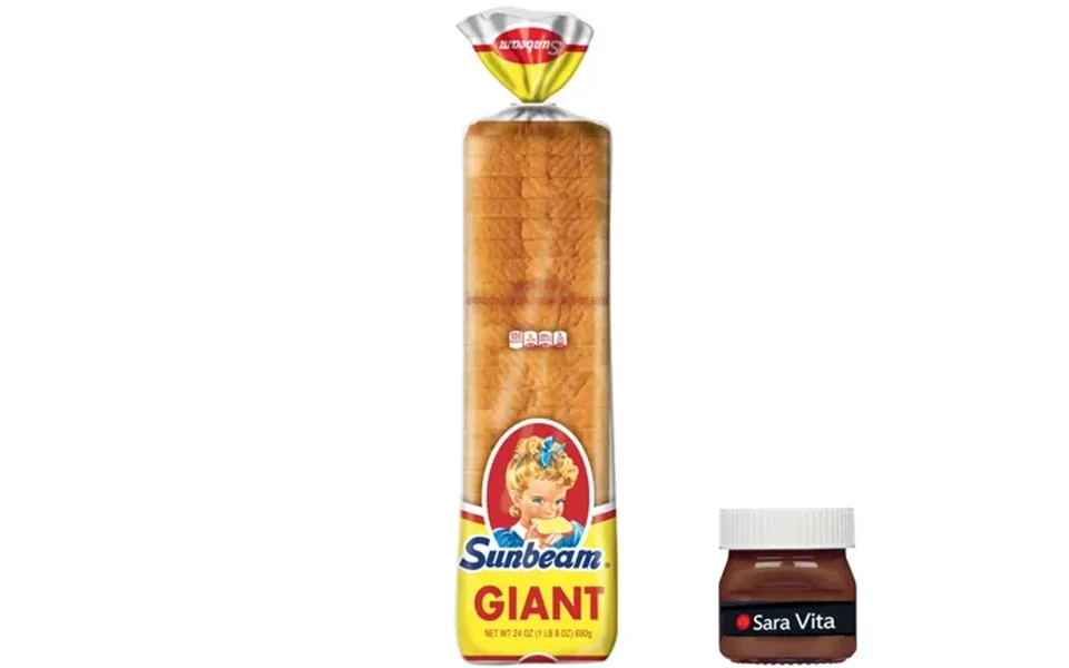 Sunbeam Giant White Bread Sliced Sandwich Bread Loaf 24 Oz Shelf-stable