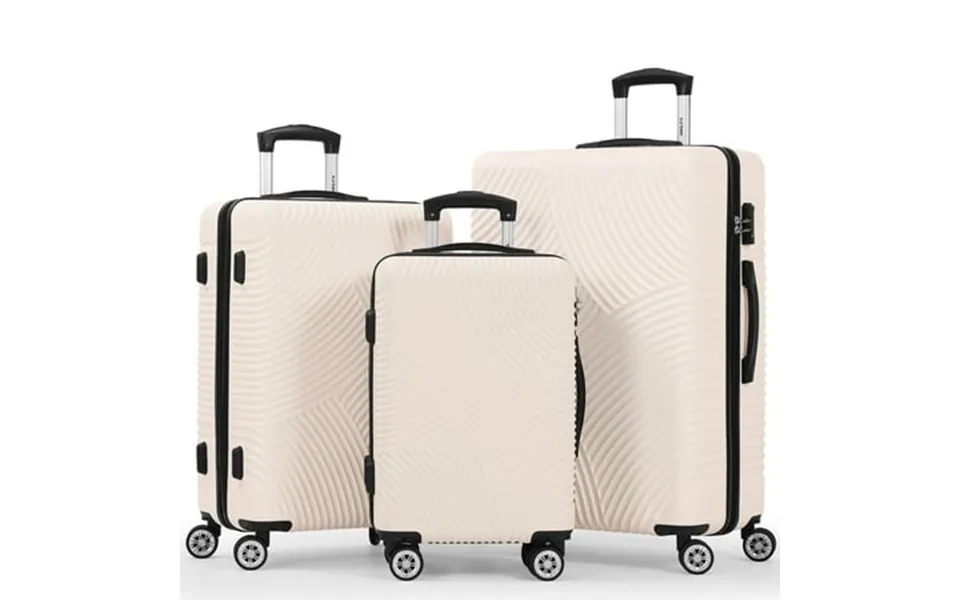 Sunbee Suitcase Set 3 Piece Luggage Set Carry On Hardside Luggage With Tsa Lock Spinner Wheels