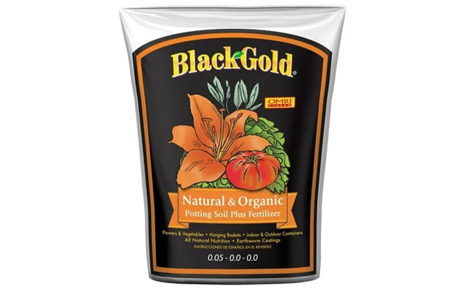 Sungro Sugrbg2 Black Gold Natural & Organic Potting Soil W Fertilizer 2 Cu Ft