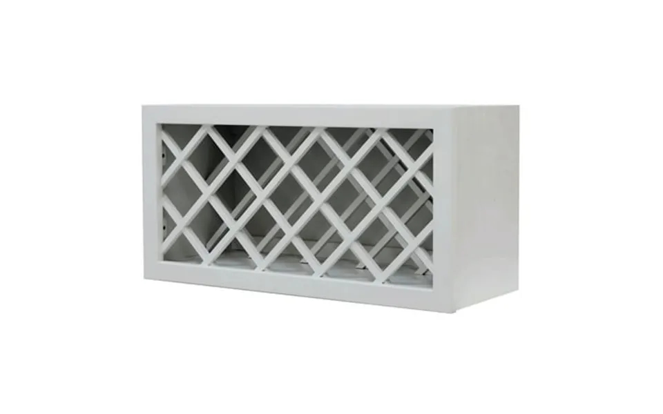 Sunny Wood Rlw3015wr Riley 30 X 15 Wine Bottle Rack Wall Cabinet - White