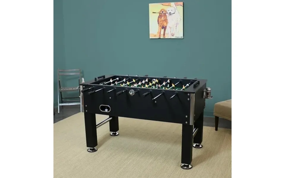 Sunnydaze 2-player Indoor Foosball Table With 2 Drink Holders Black