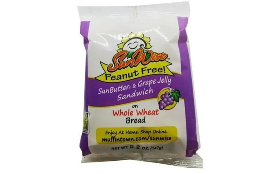 Sunwise Sunbutter Grape Sandwich 5.2 Ounce -- 48 Per Case