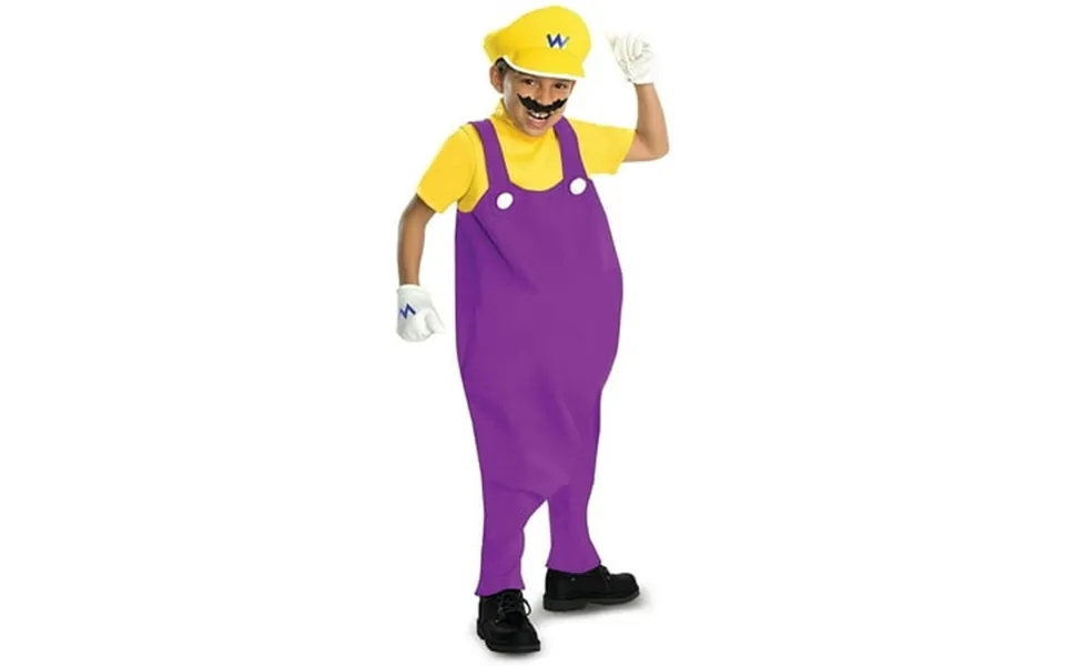 Super Mario Bros. Deluxe Wario Boy S Halloween Fancy-dress Costume For Child M