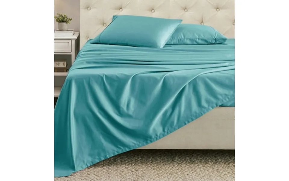 Superior 4-piece 1400-1500 Thread Count Teal Sheet Set King
