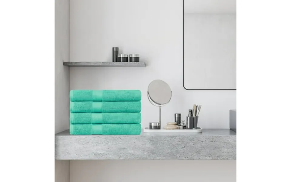 Superior Kendell Egyptian Cotton Bath Towels Set Of 4 Sea Green