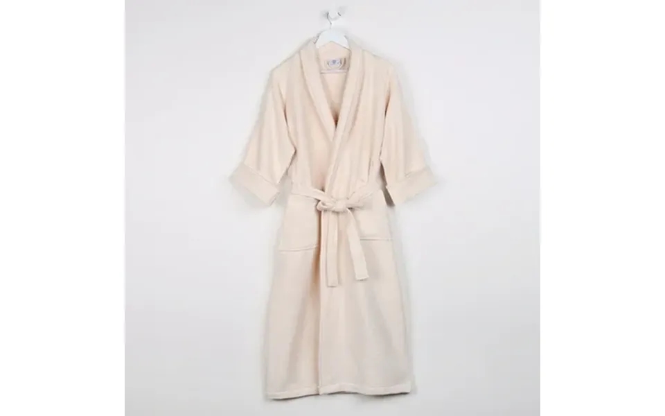 Superior Waffle Cotton Unisex Soft Adult Bath Robe Small Cream