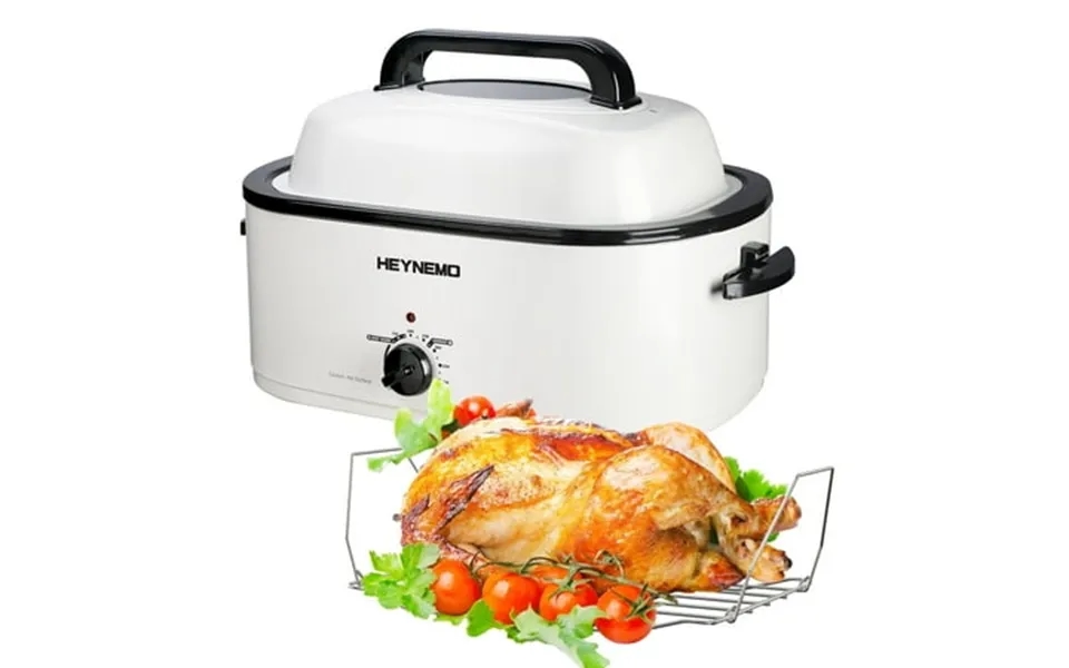 Superjoe 24 Quart Roaster Oven Stainless Steel White