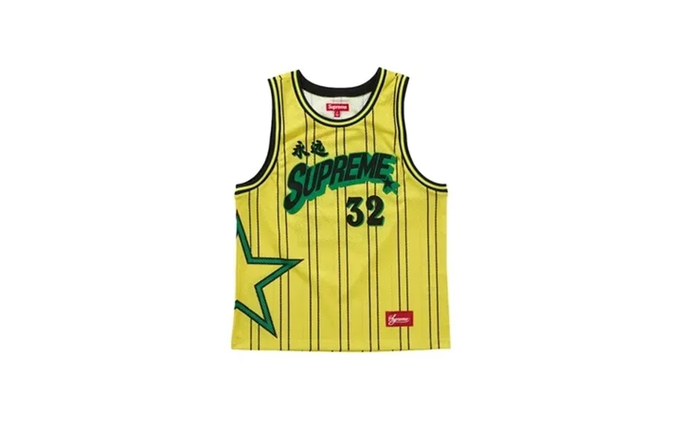 Supreme Men S Star Basketball Jersey Yellow From Stockx