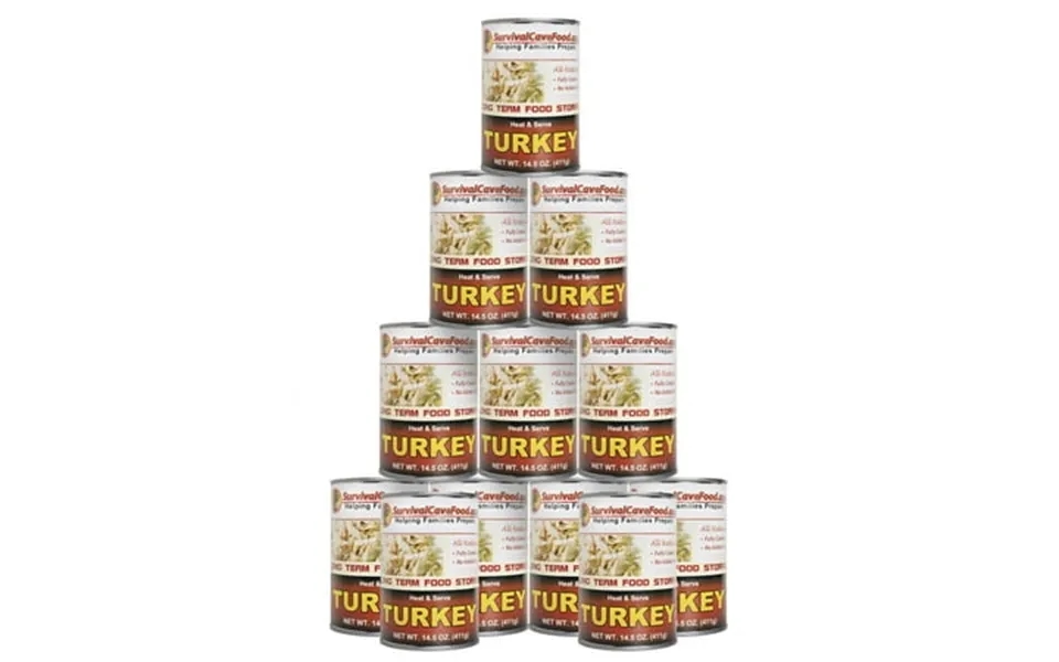 Survival Cave Food - Canned Turkey 14.5 Oz