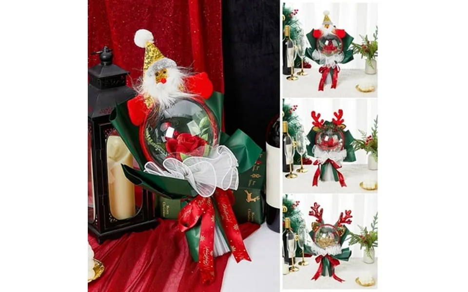 Susuchens Christmas Rose Gifts For Women Artificial Rose Bouquet Thanksgiving Anniversary Romantic Gift For Mom Wife Tee