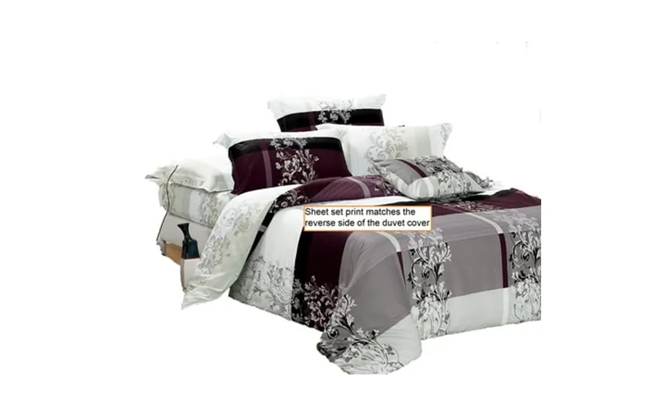 Swanson Beddings May 100% Cotton Sheet Set Fitted Sheet Flat Sheet And Two Matching Pillowcases King