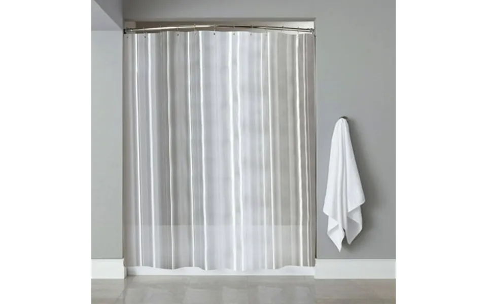 Sweet Home Collection Heavy Weight Shower Liner With Reinforced Mesh Header