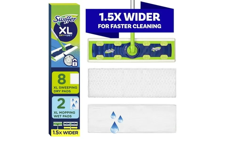 Swiffer Sweeper Xl 2-in-1 Dry Wet Floor Mopping And Sweeping Kit Multi-surface Floor Cleaning Kit
