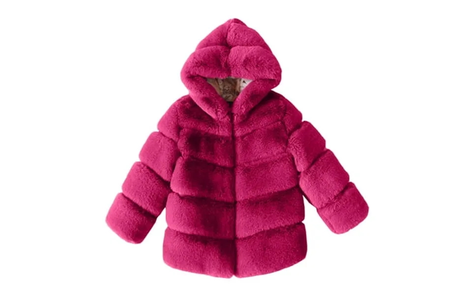 Sxcggal Toddler Girls Jacket Fall Fashionable Winter Toddler Infant Kids Fleece Collar Soild Jackets Warm Hooded Woolen